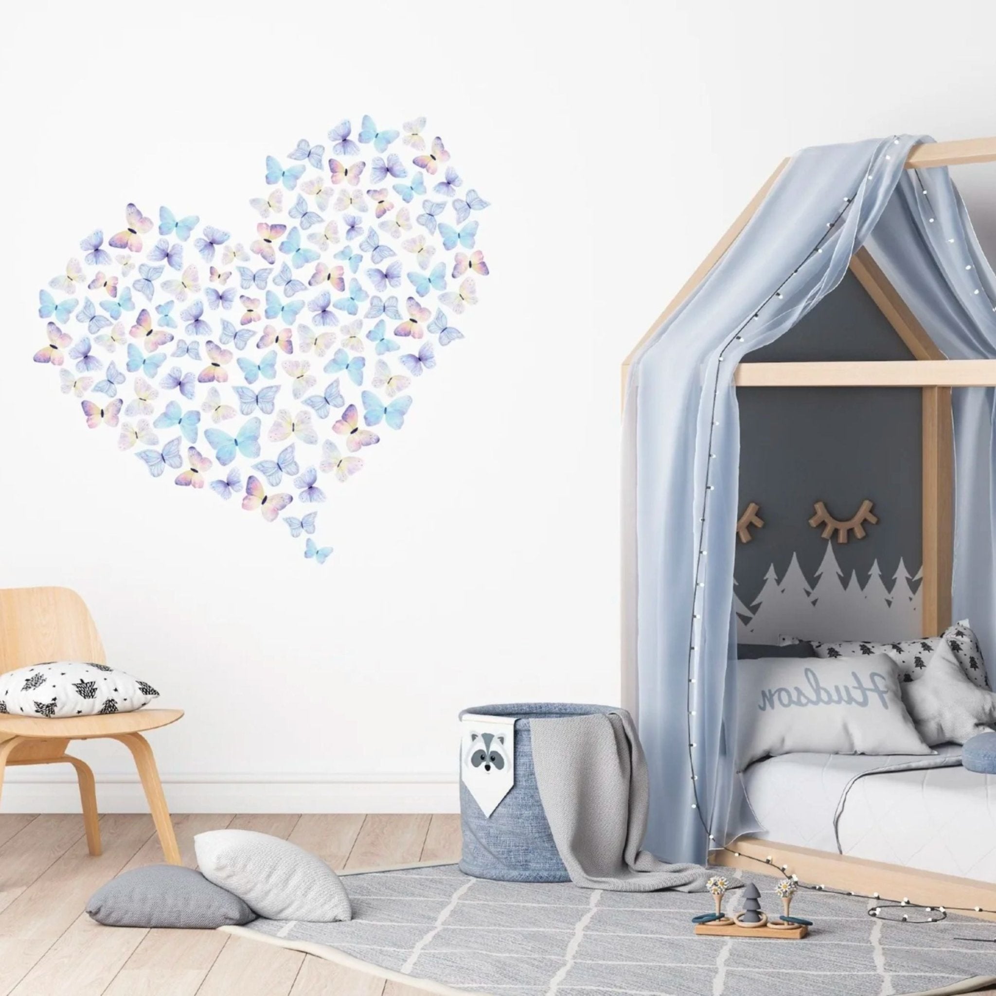 Butterfly Heart Wall Decal – Jack Harry and Ollie