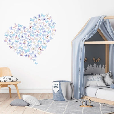 Butterfly Heart Wall Decal - Jack Harry and Ollie