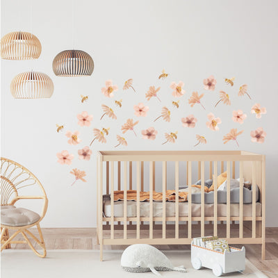 Flowers and Bees Wall Decal - Jack Harry and Ollie