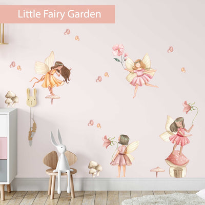 Little Fairy Garden Wall Decal - Jack Harry and Ollie