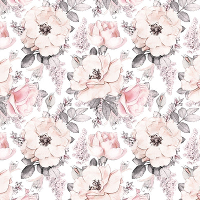Pink Floral and Leaves Wallpaper - Jack Harry and Ollie