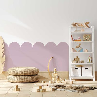 Scallop Wall Decals Mauve - Jack Harry and Ollie