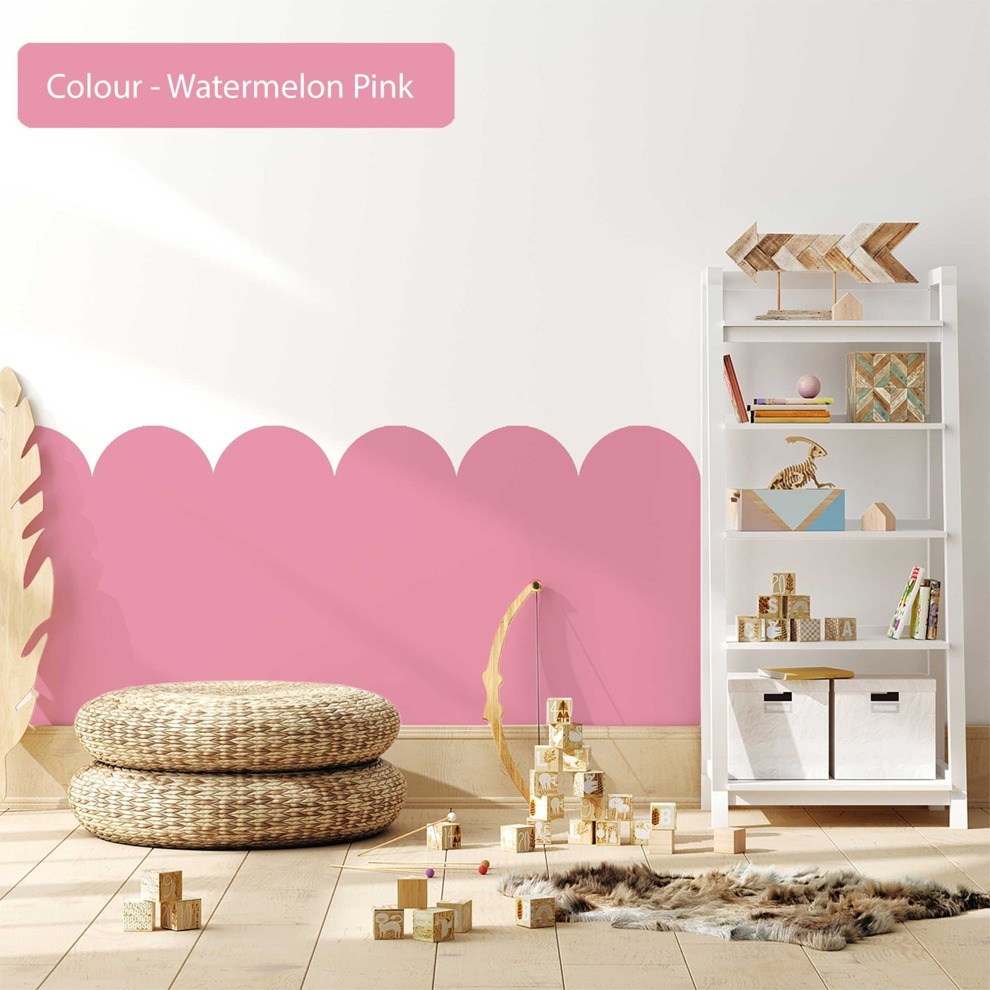 Pink Scallop Wall Decals - Jack Harry and Ollie