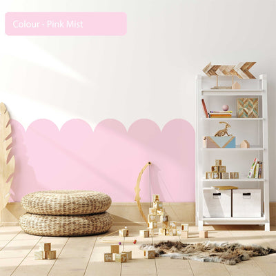 Scallop Wall Decals Pink Mist - Jack Harry and Ollie