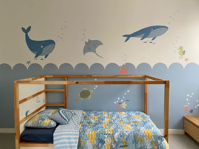 Scallops and Under The Sea Wall Decals Combo Pack - Jack Harry and Ollie