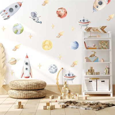 Space Adventure Wall Stickers - Jack Harry and Ollie