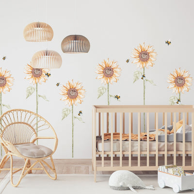 Sunflower Wall Decals - Jack Harry and Ollie