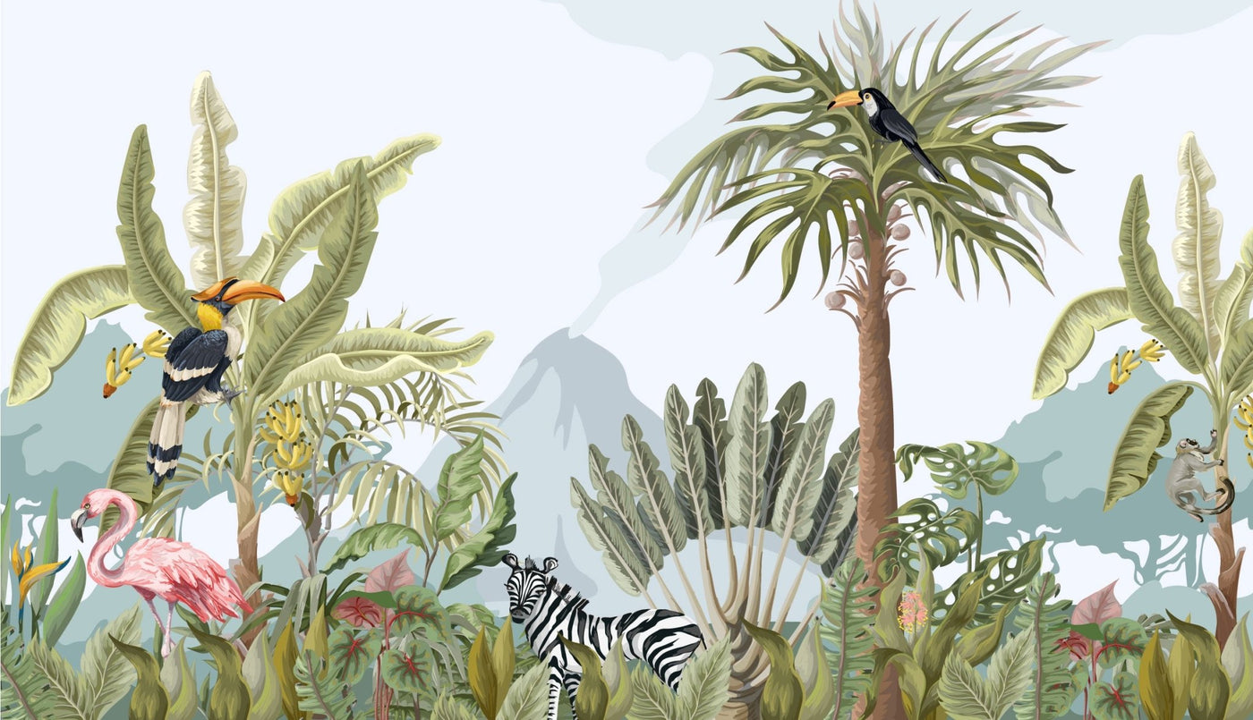 Tropical Jungle Wallpaper - Jack Harry and Ollie