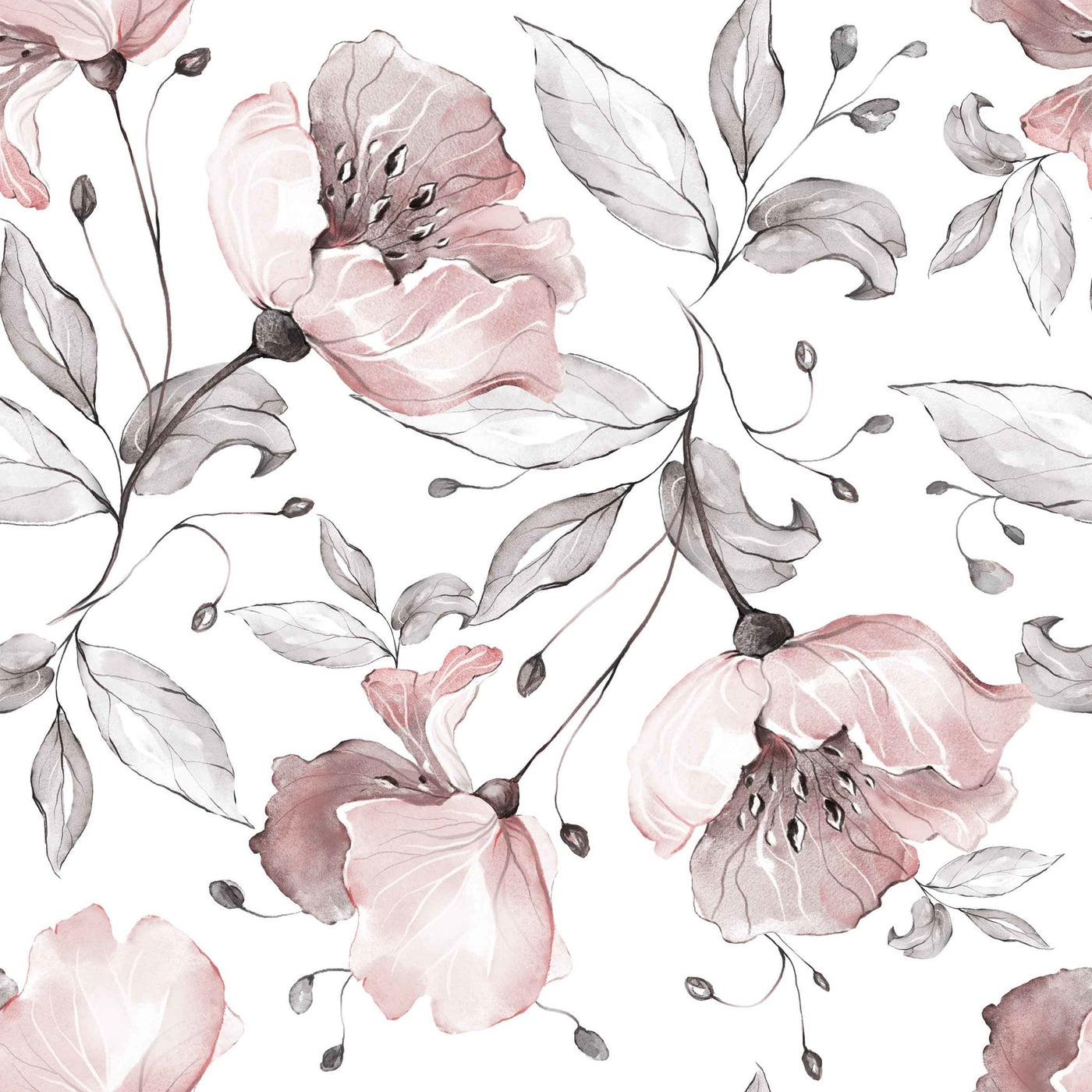 Willow Pink Floral Wallpaper - Jack Harry and Ollie