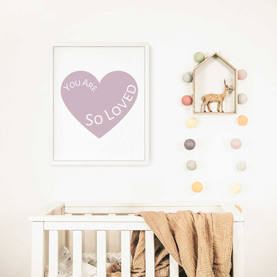 You Are So Loved Prints Mauve - Jack Harry and Ollie