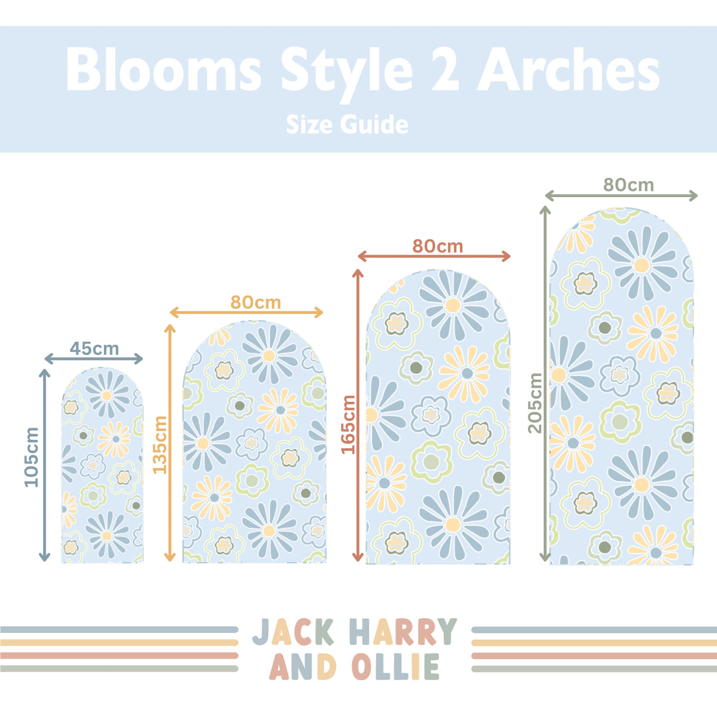 Bloom Arch Wall Decals Style 2