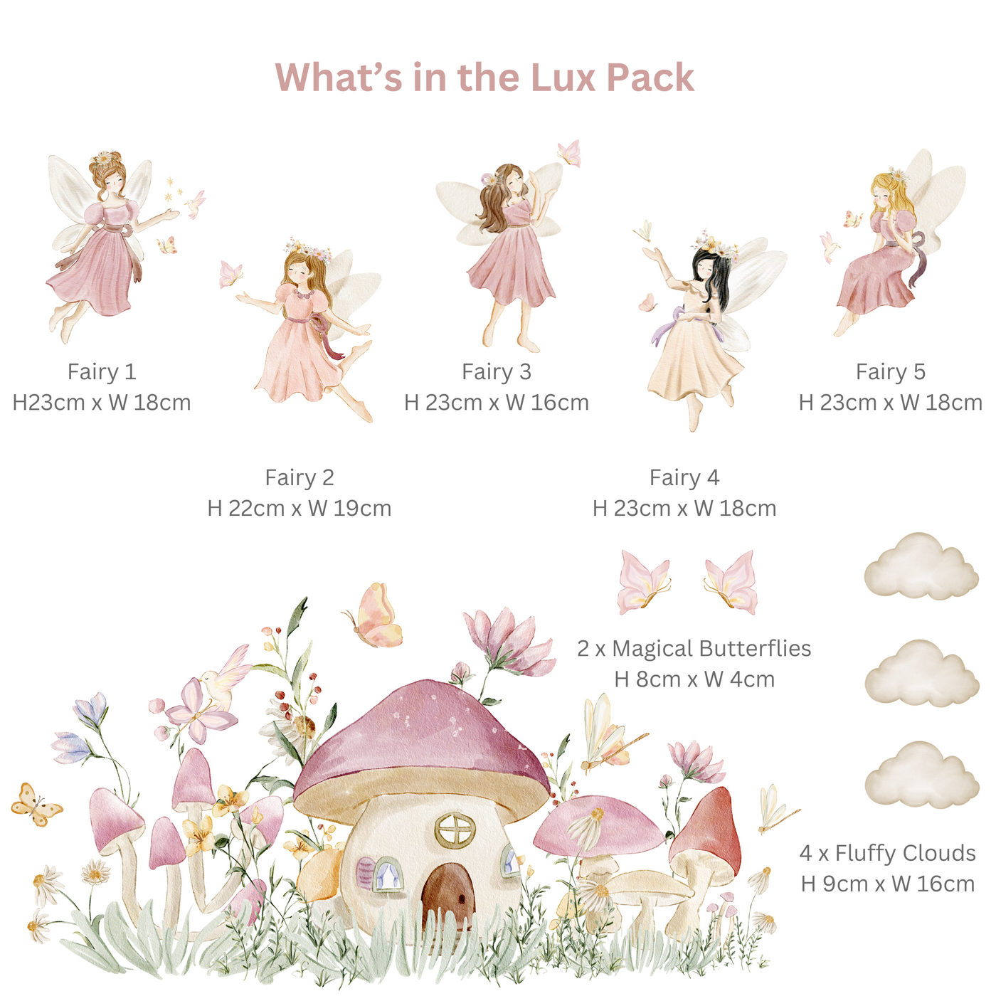 Watercolour Fairies Lux Pack