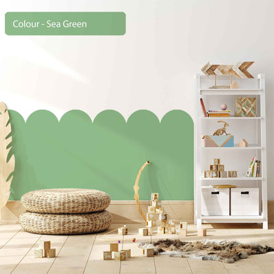 Scallop Wall Decals Green 10 Colourways - Jack Harry and Ollie