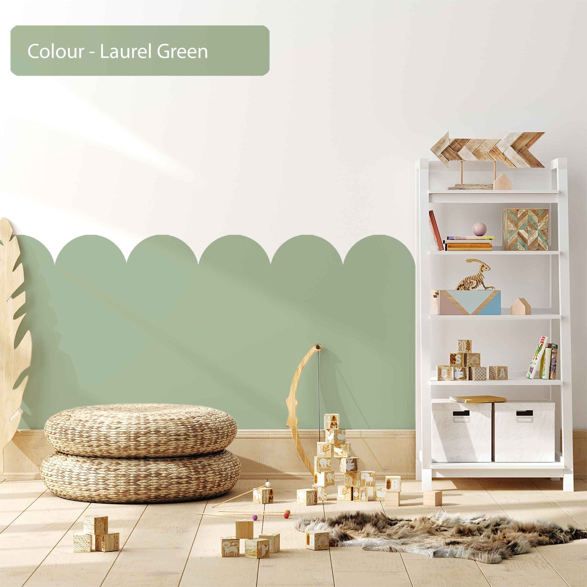 Green Scallop Wall Decals | Jack Harry and Ollie