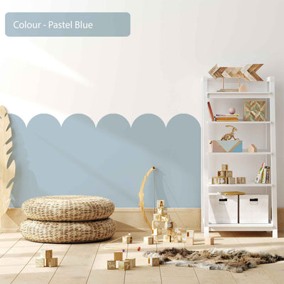 Scallop Wall Decals Pastel Colours 10 Colourways - Jack Harry and Ollie