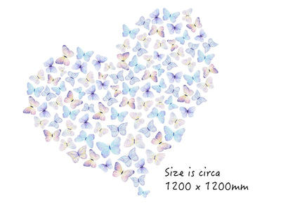 Butterfly Heart Wall Decal - Jack Harry and Ollie