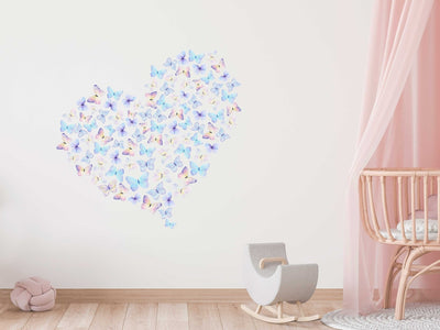 Butterfly Heart Wall Decal - Jack Harry and Ollie