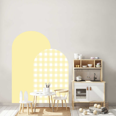 Gingham Arch Wall Decals 2 Arches - Jack Harry and Ollie