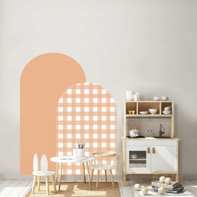 Gingham Arch Wall Decals 2 Arches - Jack Harry and Ollie