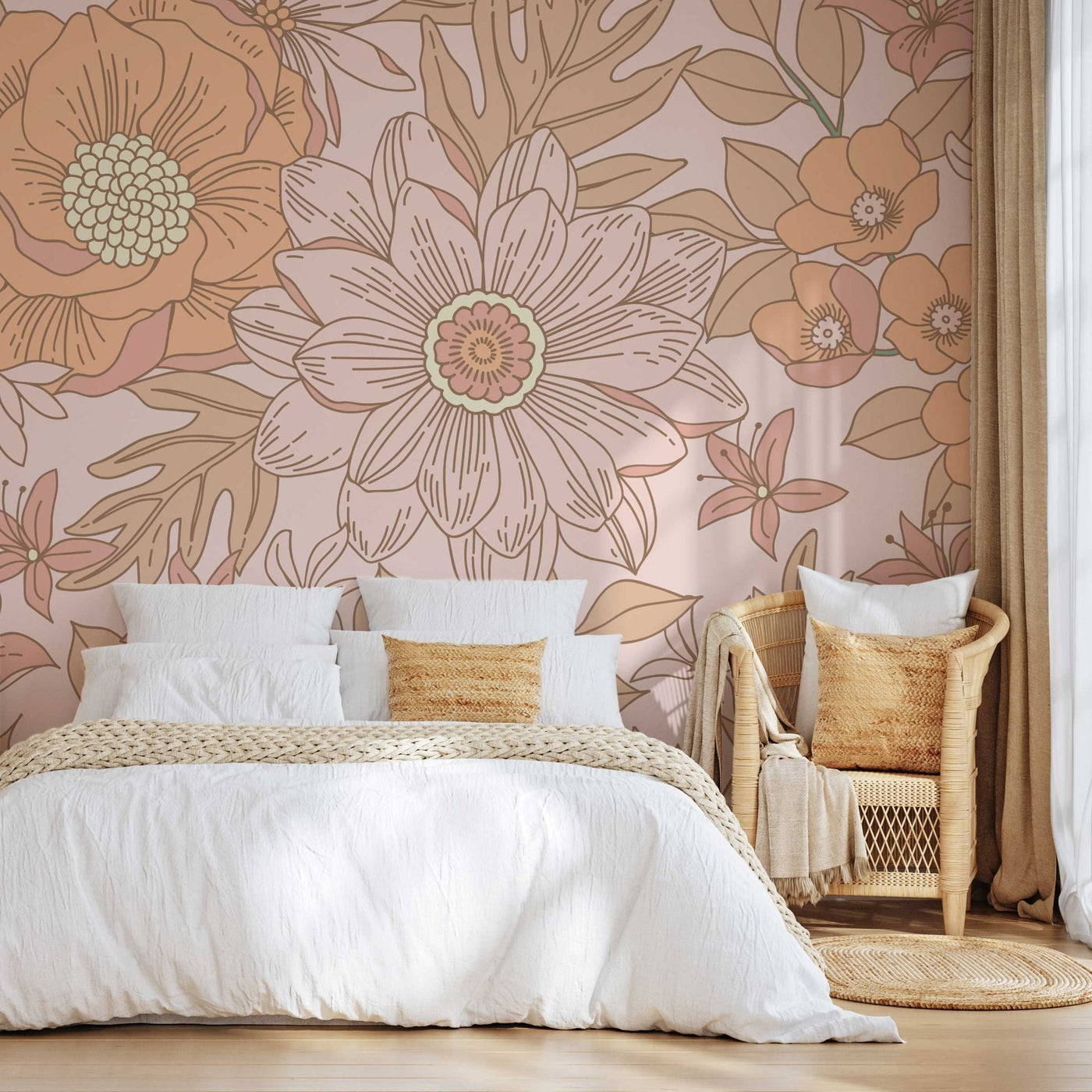 Little Boho Meadow Wallpaper - Jack Harry and Ollie