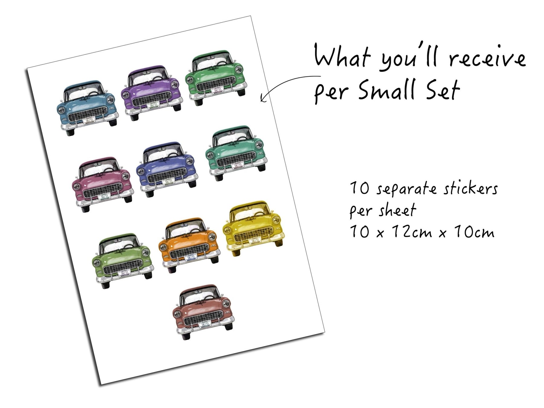 Little Retro Car Wall Stickers – Jack Harry and Ollie