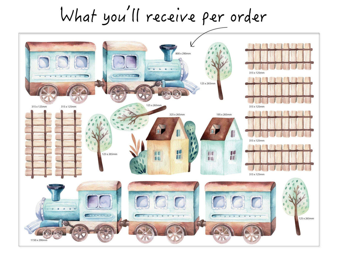 Vintage Train Decals - Jack Harry and Ollie
