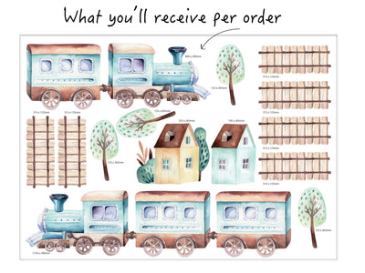 Vintage Train Decals - Jack Harry and Ollie
