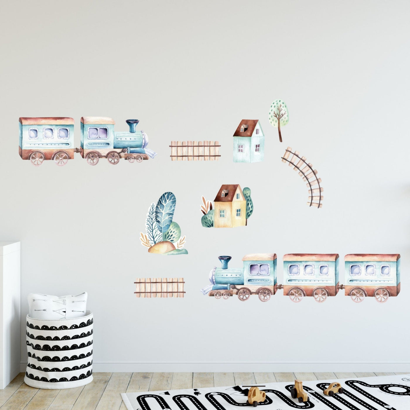 Vintage Train Wall Decals - Jack Harry and Ollie