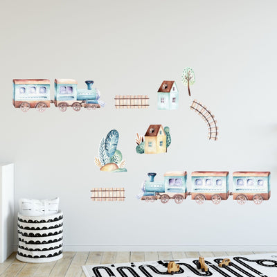 Vintage Train Wall Decals - Jack Harry and Ollie