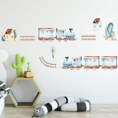 Vintage Train Wall Decals - Jack Harry and Ollie